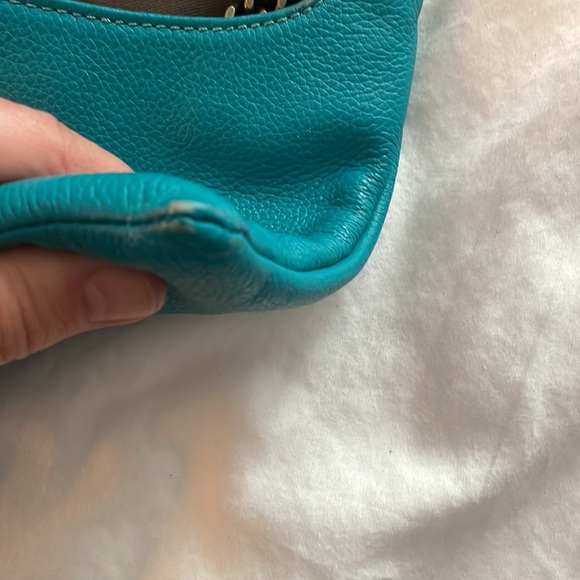 J. CREW  Turquoise Envelope Bag Clutch - Picture 7 of 7